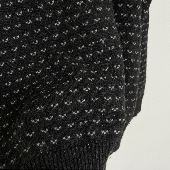 Tommy Hilfiger charcoal grey textured design wool blend crew mens sweater XXL - Picture 4 of 5